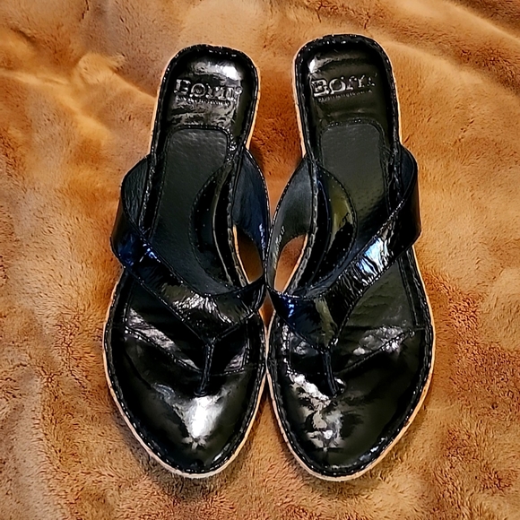 Black Patent Leather size 8 Born Shoes - Picture 1 of 8
